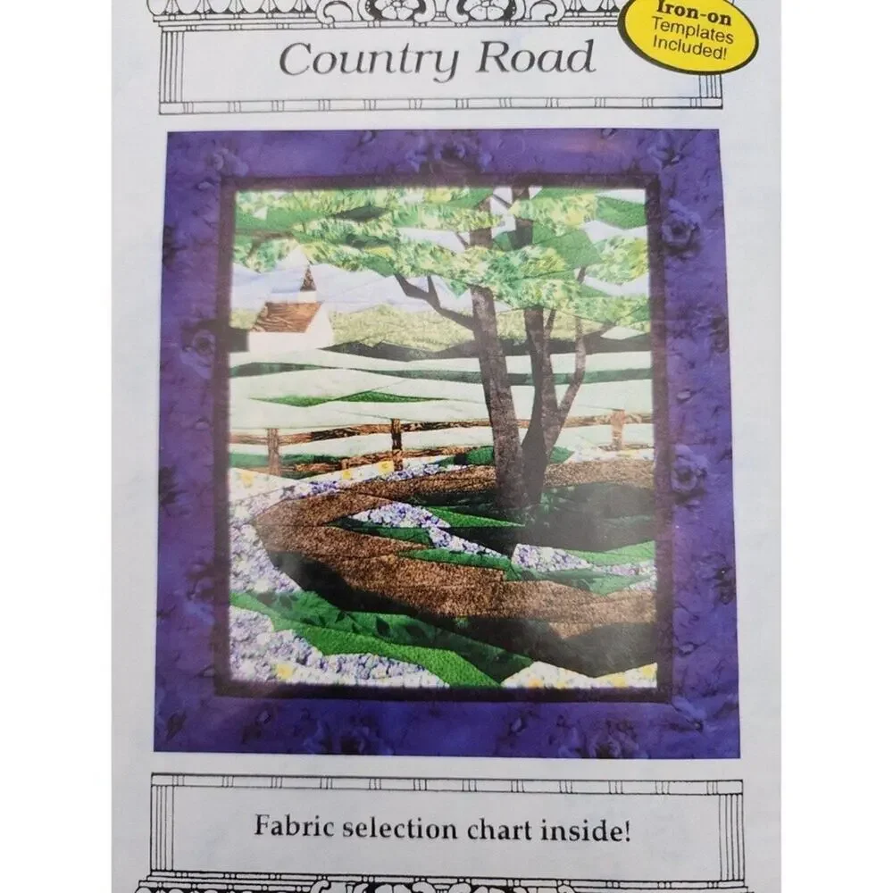 Vintage Country Road Quilt Pattern CR-502 England Design Studio 15.5